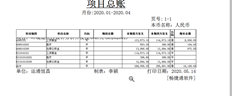 打印标题向下的T3项目总账，并在UFO中找到表格进行调整