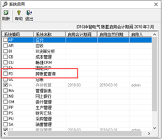 t6V7。1.是否现在取消跨账套查询功能？