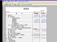 T3不同的损益表数据