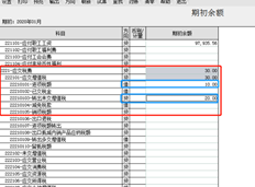 T6总账期初余额