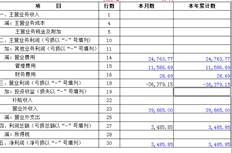 损益表只显示当月的金额，当年的累计数据也显示当月的数据