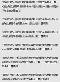 T+资产负债表中的应收、应付、预收款和预付款以及其他应收和应付需要据此重新分类。如何设置公式