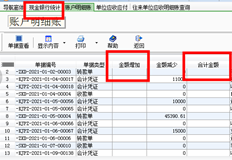 取消成本视图后，现金银行统计中的“金额增加”和“总金额”为0