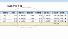 结转成本处理