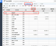 如何在tufo报告中获得期初余额的累计借方？