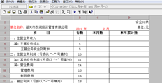 1月份的损益表正常取数。本月没有2月份的数据。今年2月份的累计值为0。它应该是上个月和今年的累计值。为什么是空的？