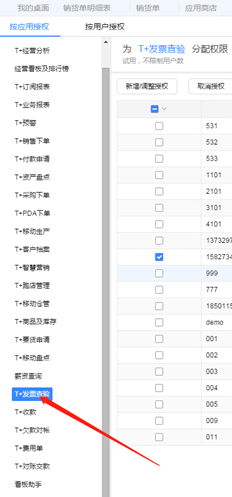 T+16.0专属云发票管理