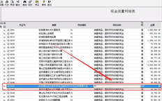 T3现金流详细信息显示混乱