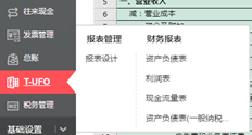 T+云标准版制作部财务报表