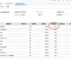 用友T+物料清单所需数量能否达到小数点后三位