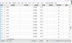 对于超过20000条记录，每页显示100行，左侧显示100行，序列号和库存不在同一行。如果库存少于100个，则无法移动右侧的滚动条