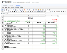 T+利润表模板的期末金额与当月金额相同。我应该把它放在哪里