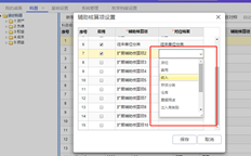 辅助核算设置是否可以与枚举文件关联？