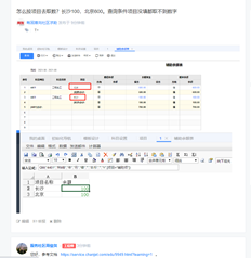 特别注意：链接中的文档设置没有我想要的效果。如何按项目检索同一帐户的数据？长沙100，北京600。如果不填写查询条件，则无法获取编号。项目建设中有多个项目，需要按项目列和余额列显示。