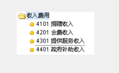 4301以下有两项服务收入。一是一般收入结转时计入无限制净资产；另一种是限制性收入，结转时计入限制性净资产