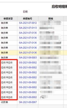 如何在应收明细账中隐藏应收冲抵应收