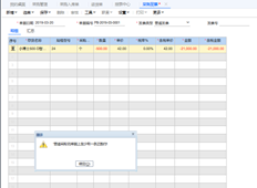 在制作采购退货发票时，系统会提示您下图所示的信息。如何处理