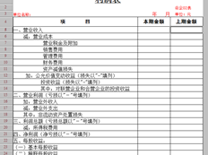 生成的财务报表中没有本年度的累计数据