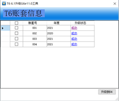 使用该工具将T6升级到G3后，系统会提示您媒体群集结构不正确，在恢复账套时无法恢复