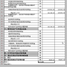 插入并添加T3现金流量表的最后两行，并连接显示器。打印时，它们是分开的。我们应该如何设置它们？我可以输入与预览相同的打印吗？