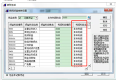 月末结转选择本年度利润科目。为什么结转凭证没有当年利润科目？