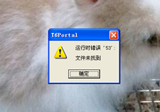 T6客户端登录提示运行时错误53未找到文件
